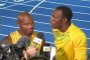 Asafa Powell und Usain Bolt beim Interview!