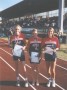 Die 3 x 800 m Staffel mit Claudia, Maike und Tomke.