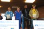 Die Drittplatzierten: Jasmin Middeke (FW Folmhusen), Martina Rückbrod (TV Norden), Achim Groenhagen (Emden) und Jan-Hiebo Busch (SVW)